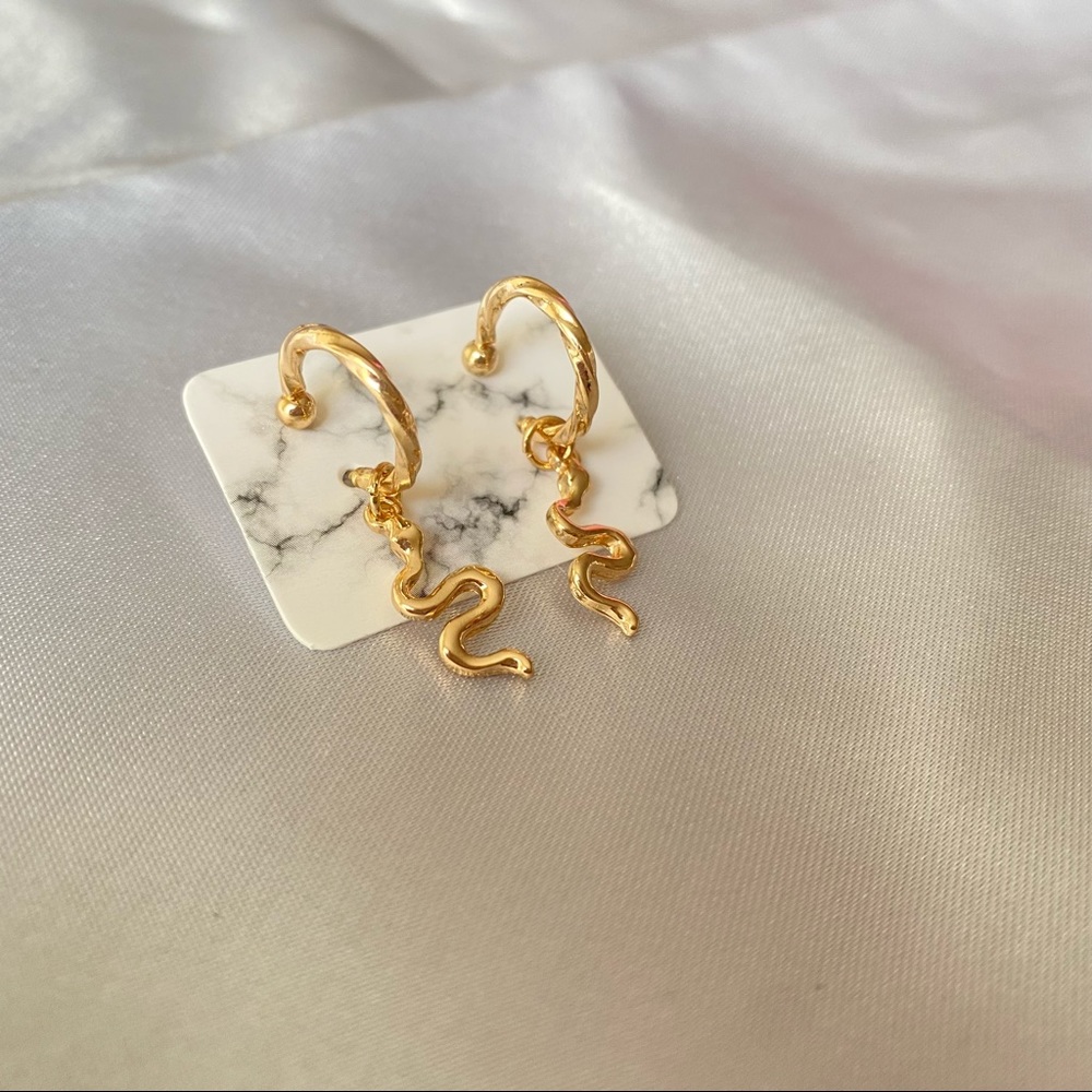 Snake Huggie Earrings